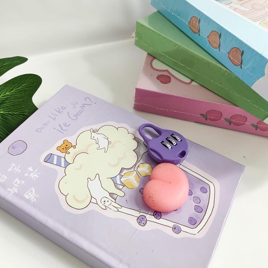 

Best - DIARY GEMBOK BOBA BUBBLE TEA NOTEBOOK BUKU HARIAN AGENDA SQUISHY ✔