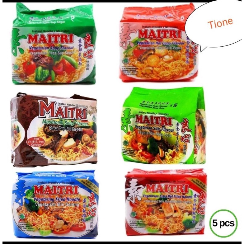 mie maitri vegetarian(rasa sop)