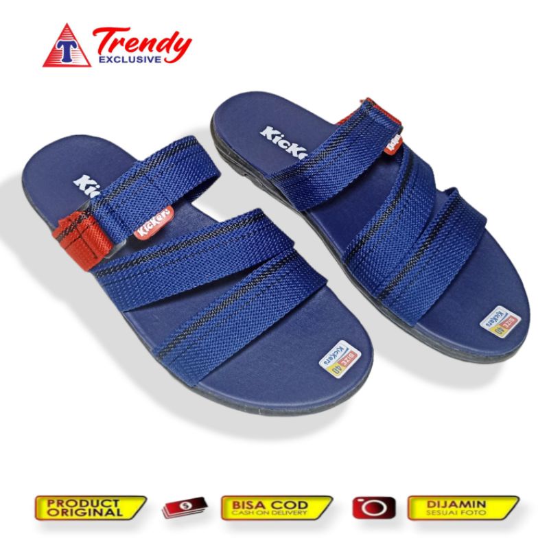 sandal cowok model kickres / sandal pria distro / sandal pria dewasa / sandal cowok kekinian