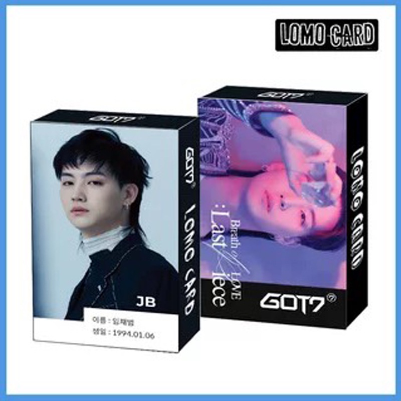 30pcs / box Kartu Lomo Foto JB JinYoung Jackson Got7 Album Breath Love Last iece