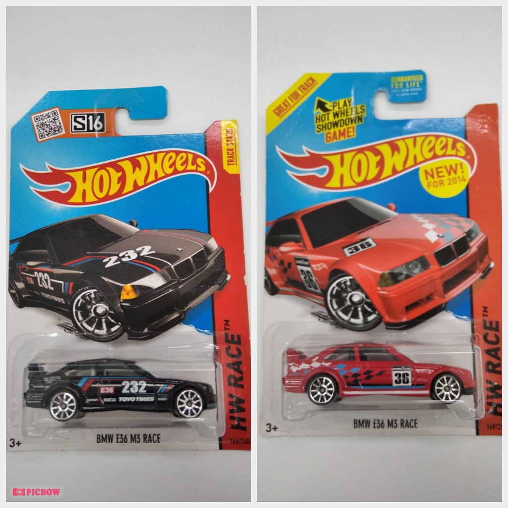 Hot Wheels BMW E36 M3 Race Merah HITAM HW Race Hotwheels Reguler Balapan E 36 M 3