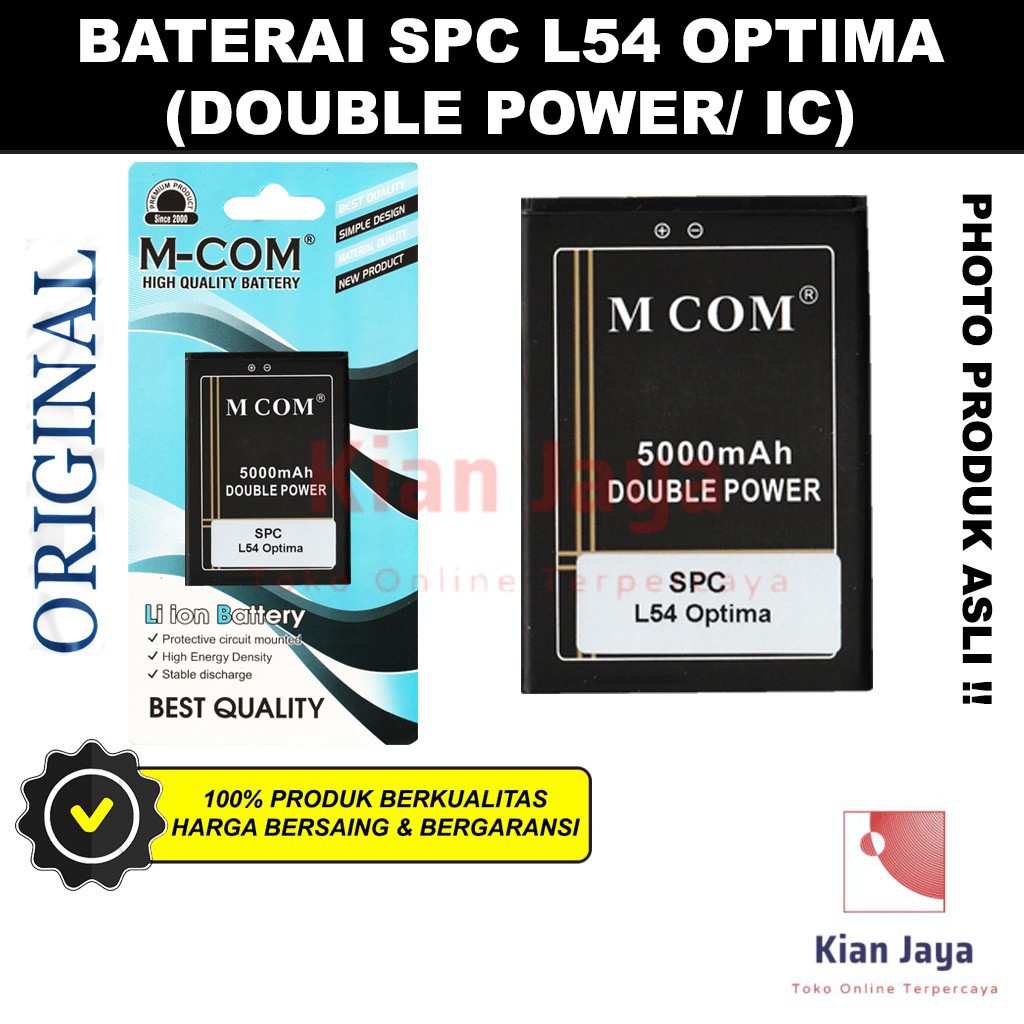 MCOM Baterai Hp SPC L54 Optima Original Double Power Batrai Batre Battery