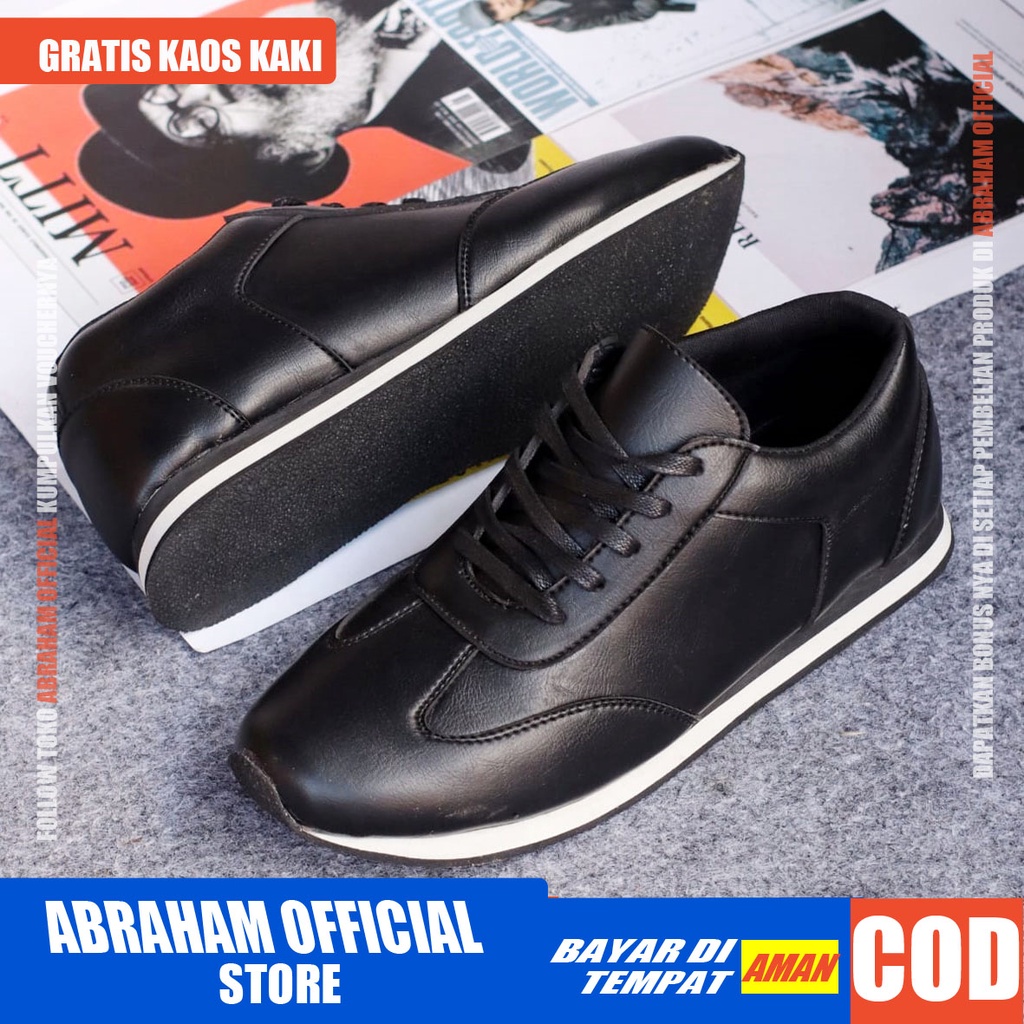 ABRHM x ZENON Sepatu Sneaker Pria Sepatu Pria Casual Sneakers Cowok / Cowo Ori Sepatu Kasual Semi Formal Kerja Running Kuliah Gaya Santai Keren Kekinian Original Murah Terlaris