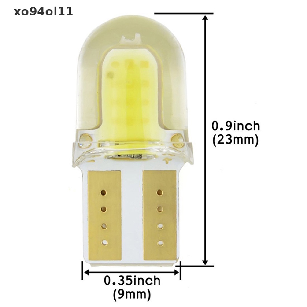 (hotsale) 10 Pcs Lampu LED T10 194 W5W COB Bahan Silikon Untuk Pintu Mobil