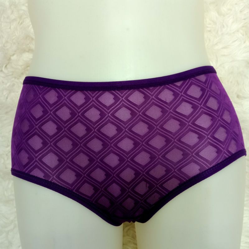 Cd wanita kotak kotak transparan