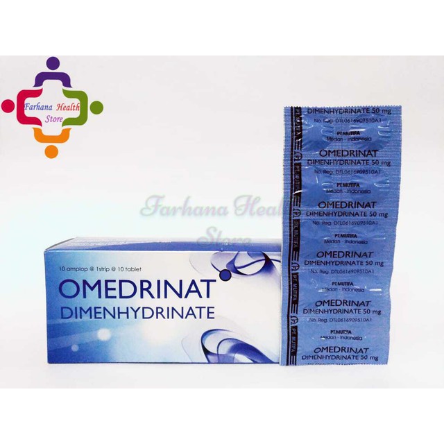 Original Omedrinat 50 mg Tablet / Untuk Mual Muntah & Vertigo