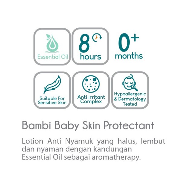 Bambi Baby Skin Protectant 50ml | Anti Mosquito Lotion 0m+