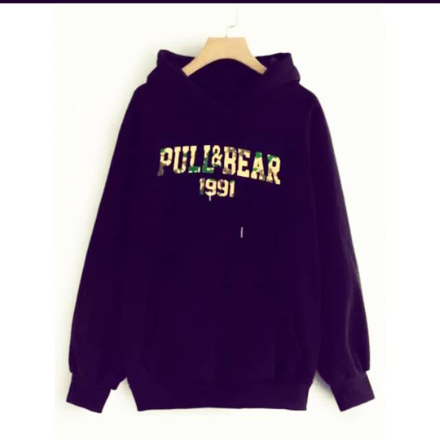 Pull&Bear army logo hoodie (unisex)