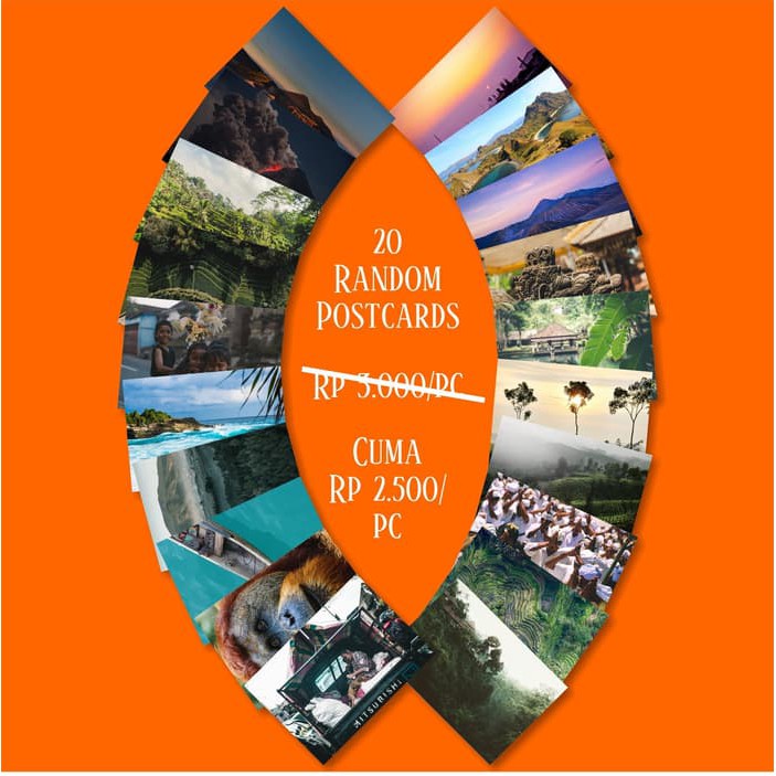 

Paket Murah 20 Postcards Random Lebih Hemat 20%