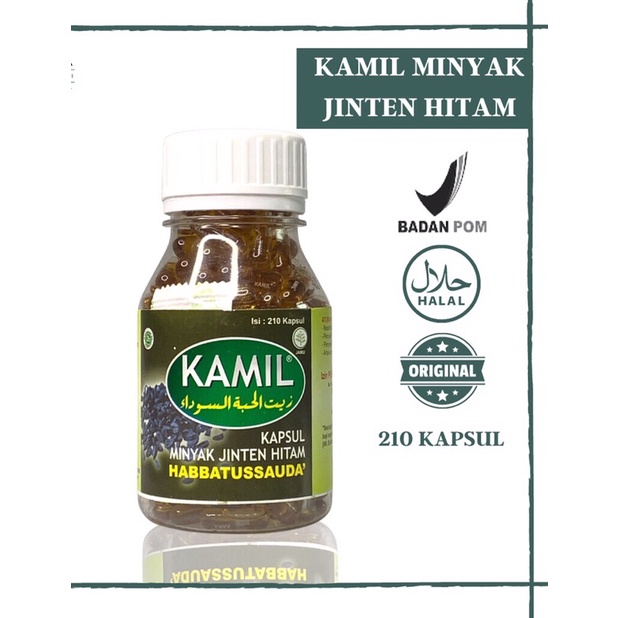 Kamil Minyak Jintan Hitam Habbatussauda Oil - Minyak Jinten Hitam 210 kapsul