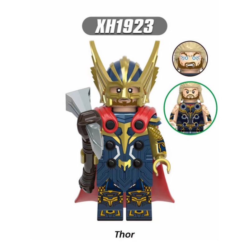 KORG X0339 Mainan Balok Bangunan Mini Figure Model Thor Janester Valkyrie Marvel Love and Thunder Untuk Hadiah