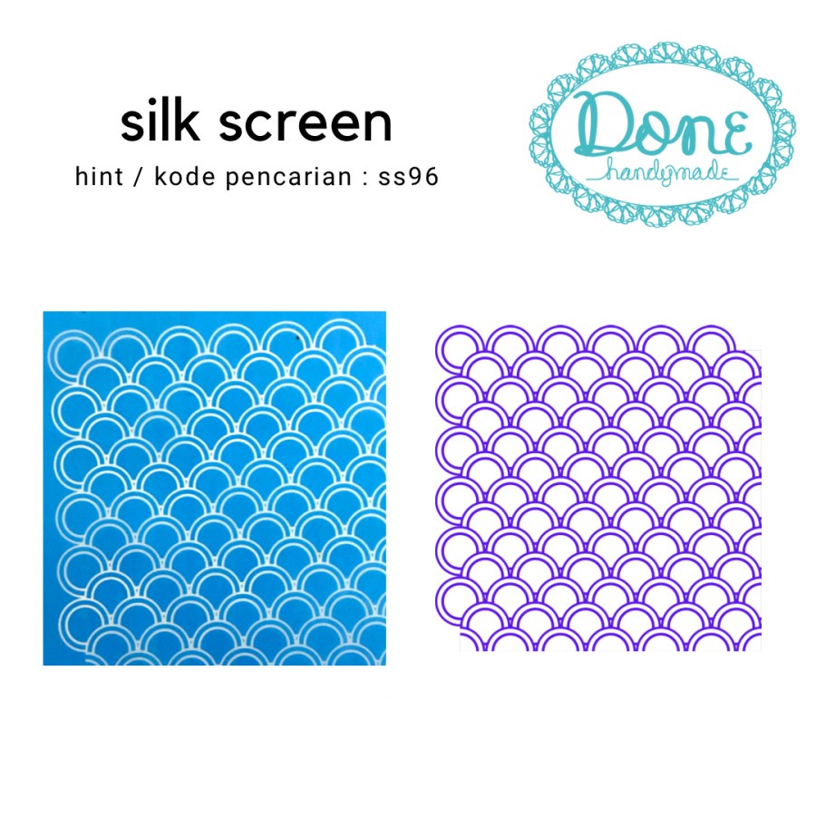 Done handymade silk screen motif clay scrapbooking roof ss96