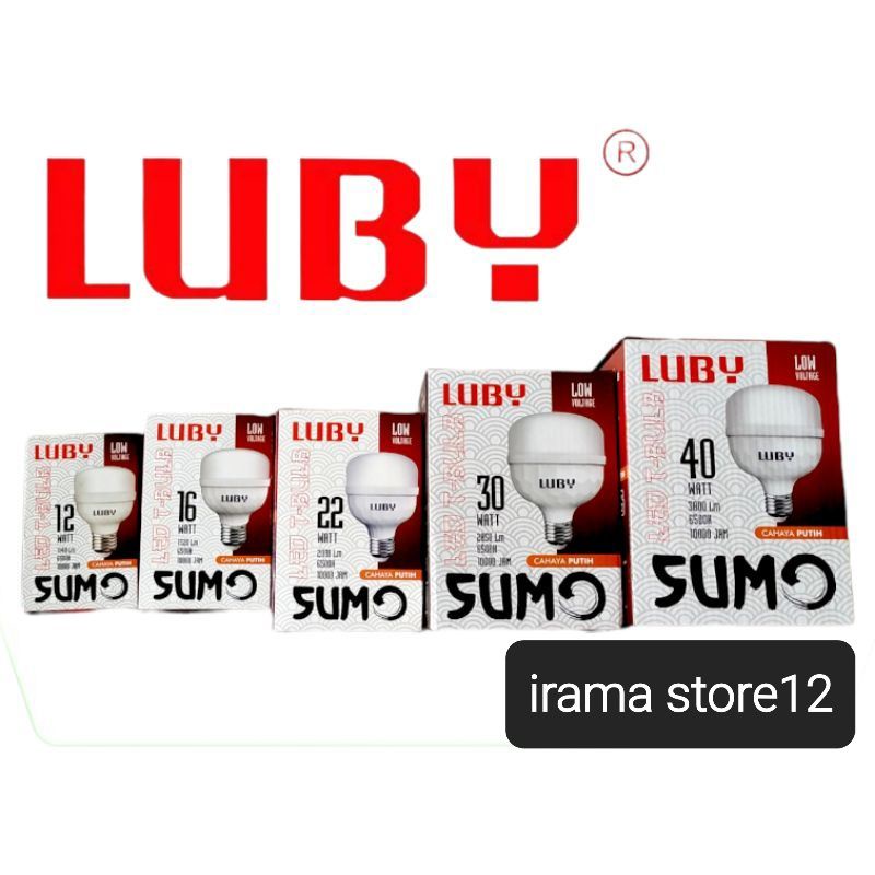 LAMPU LED BOHLAM LUBY SUMO 12W,16W 22W,30W,40WATT Putih Lampu bulb garansi 1 tahun