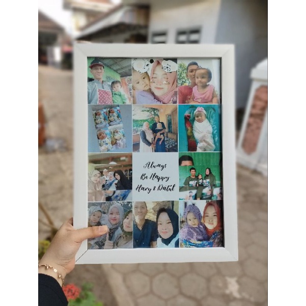 FOTO KOLASE FULL FRAME PIGURA 10RS - CETAK FOTO PLUS PIGURA MURAH