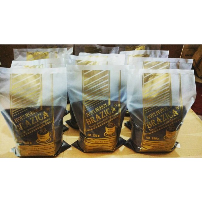 

DISKON - (BISA COD) Kopi Bubuk Robusta Lampung 1 KG "Brazica" Gold Quality