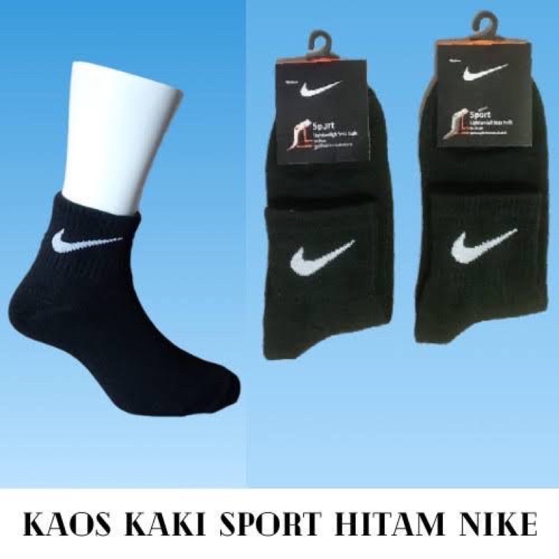 kaos kaki sport black white high quality sports socks