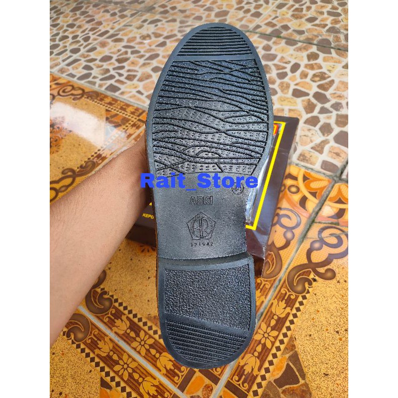 AR Exclusive Original Sepatu PDH Tali Hitam Dove 100% Kulit Asli TNI POLRI Satpam Security Paskibra