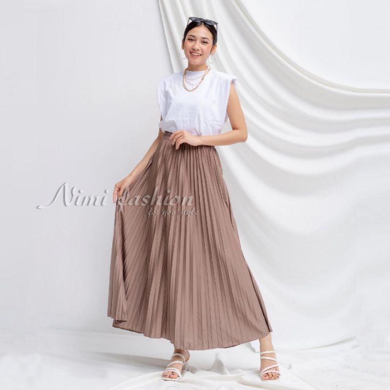 ROK /  ROK PLISKET / PROMO SELLER / FREXA SKIRT / FLARE SKIRT / ROK REMPEL WANITA / TERMURAH