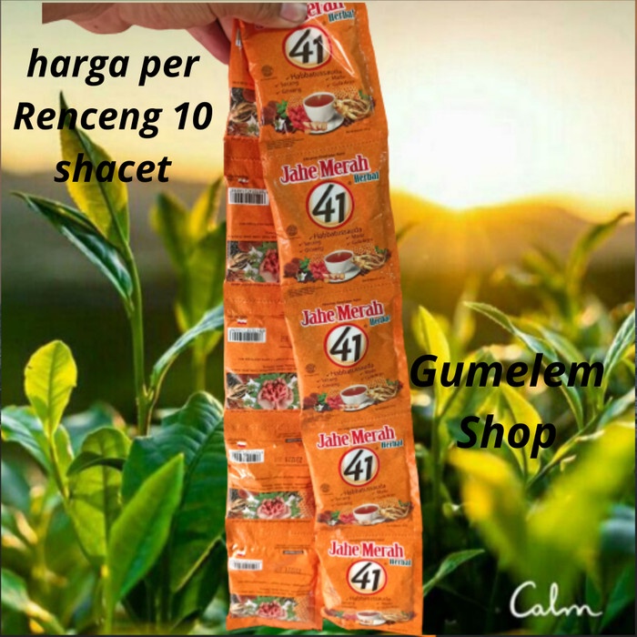 

Jahe Merah Herbal 41 Gula Aren | Harga Per Renceng 10 Shacet