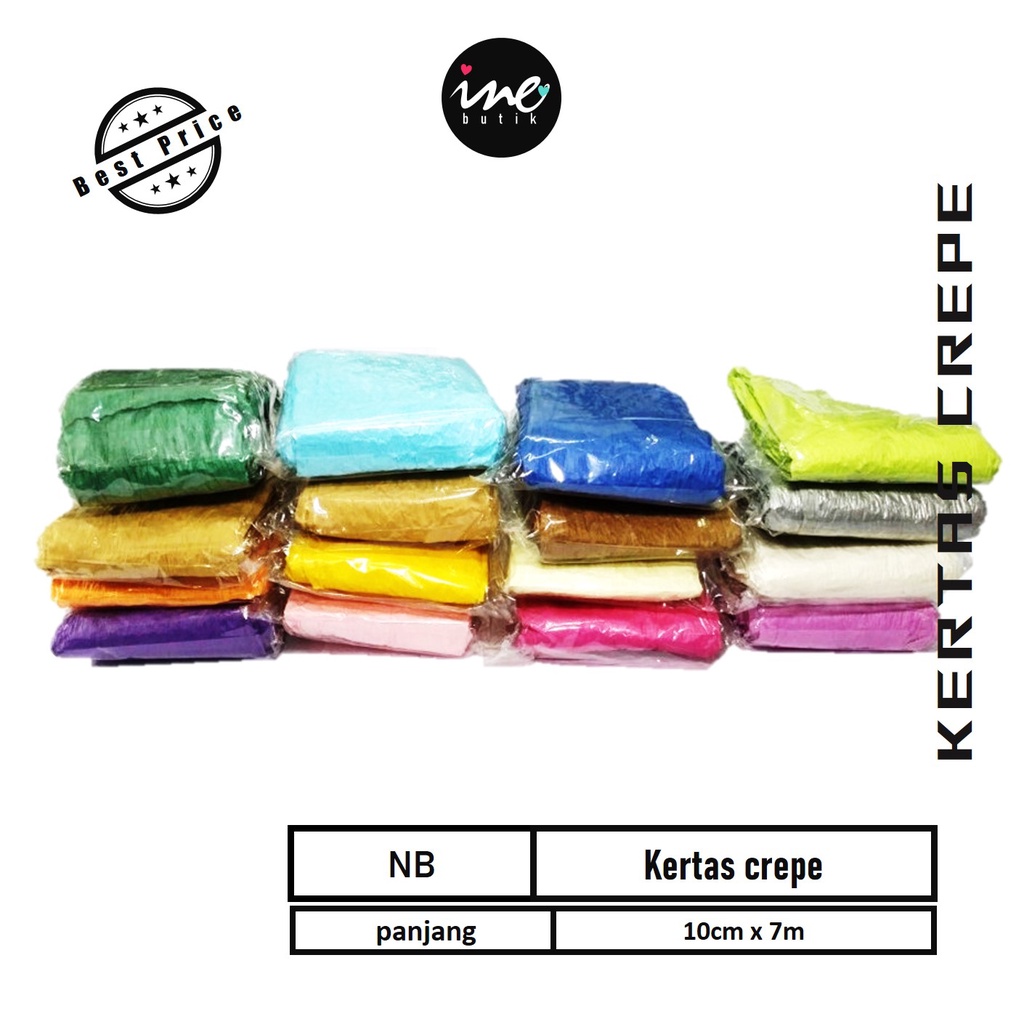 

KERTAS KREP | COLOR CREPE PAPER STREAMER | KERTAS KREP WARNA | KERTAS KLOBOT