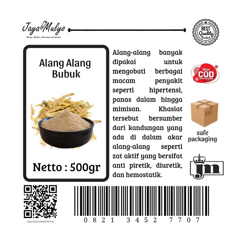 

Alang Alang Bubuk (500gr)