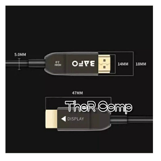 Kabel HDMI Fiber Optik ( FO ) 20 Meter Bafo V2.0 4K 3D