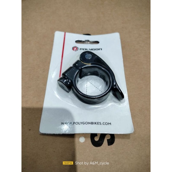 Seatclamp alloy insert 31,8mm seat clamp polygon original untuk seatpost 27,2mm