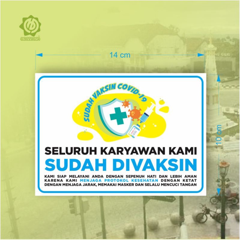 

Stiker Tanda Keterangan Sudah Divaksin