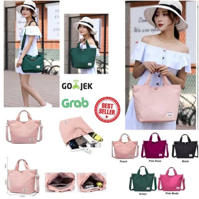 Korea Versatile Nylon Shoulder Bag / Tas Selempang Wanita