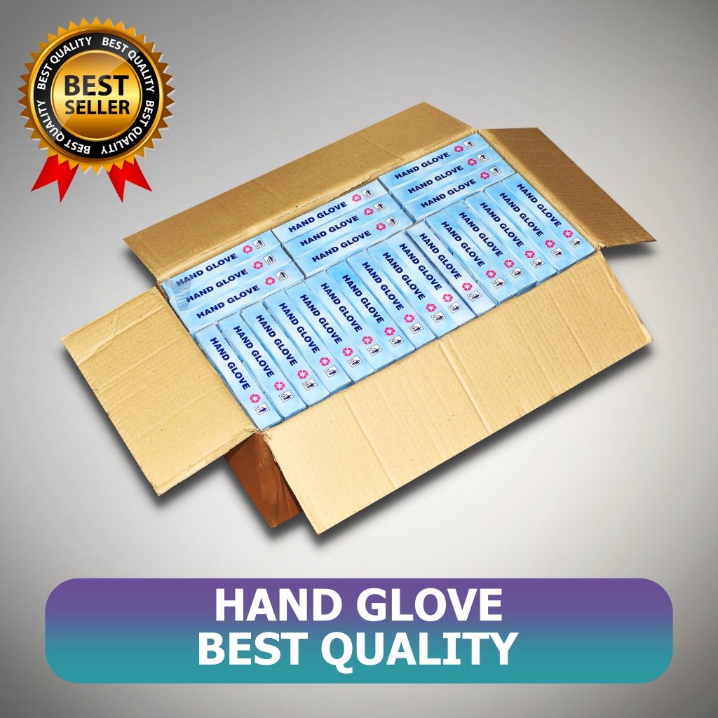 SARUNG TANGAN PLASTIK SEKALI PAKAI HAND GLOVE BEST QUALITY ISI 200PCS 200 PC
