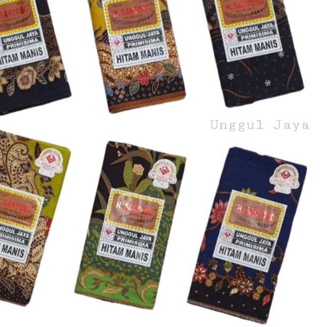New Arrival[LR 026]Kain Batik Jarik H. Santoso Hitam Manis Unggul Jaya