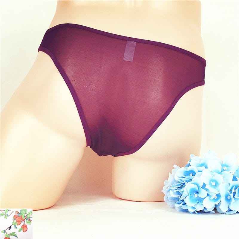 (COD) Celana Dalam Brief Pria Sexy Open G String Celana Transparan Bahan elastis bernapas y050