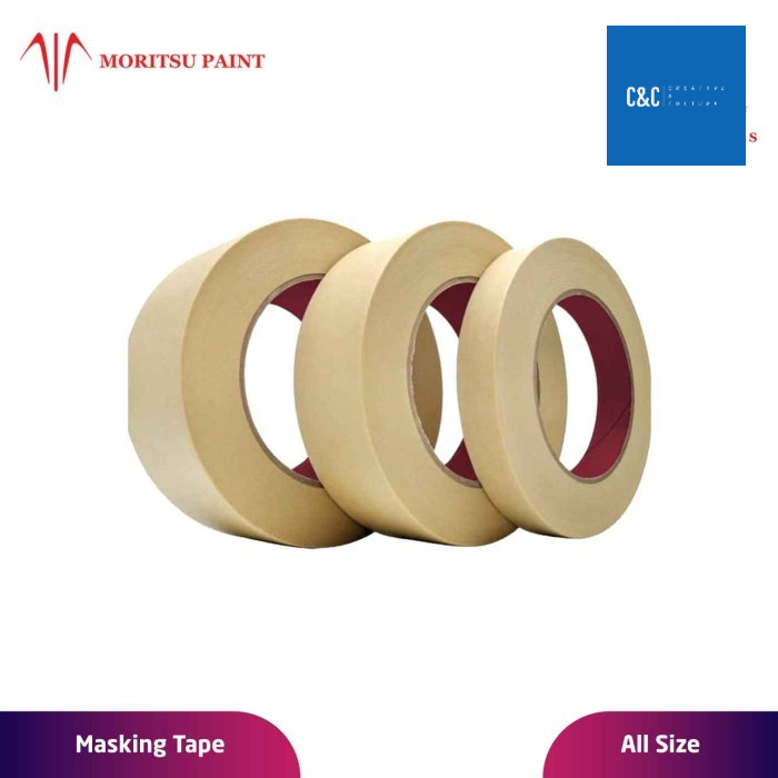 

Lakban Kertas Masking Tape Untuk Melukis All Size - 12 Yard, 1/2 Inch