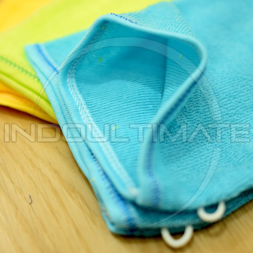 6Pcs Waslap Bayi Single Layer handuk kecil bayi WL-04 Lap Mandi Bayi Wash Lap Kotak Bayi Waslap