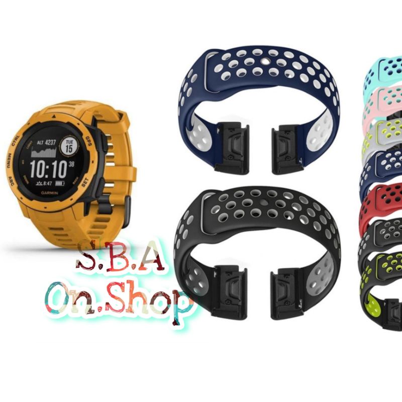 Strap Model Nike Sport Quick Fit Easy Watch Band Tali Jam Garmin Instinct 1 2 3 45mm Amoled Crossove