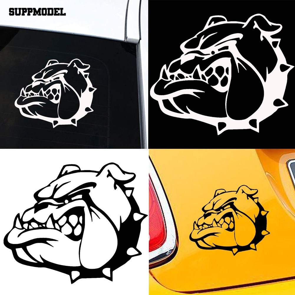 Stiker Jendela Mobil Motif Kepala Anjing Bulldog Shopee Indonesia
