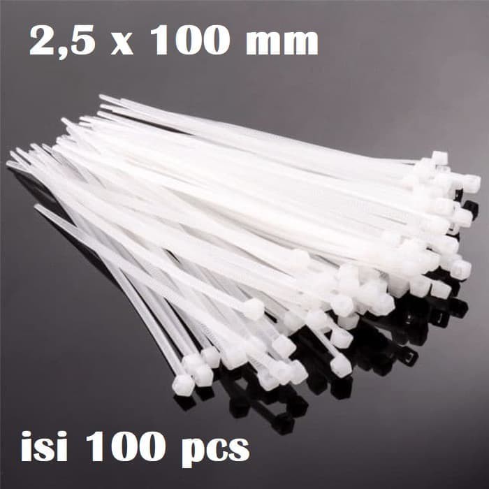 Kabel ties Cable ties Kabel tis Cable tie Perapih 2.5x100mm isi 100Pcs