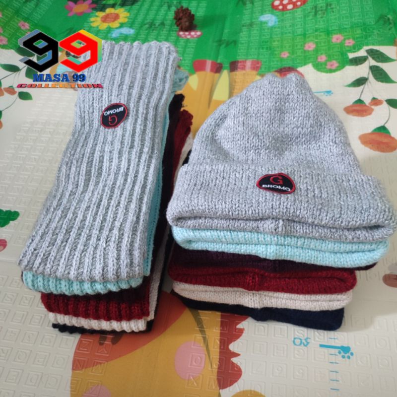 Paket Syal Kupluk BROMO Bahan Sangat Tebal Kualitas Terbaik