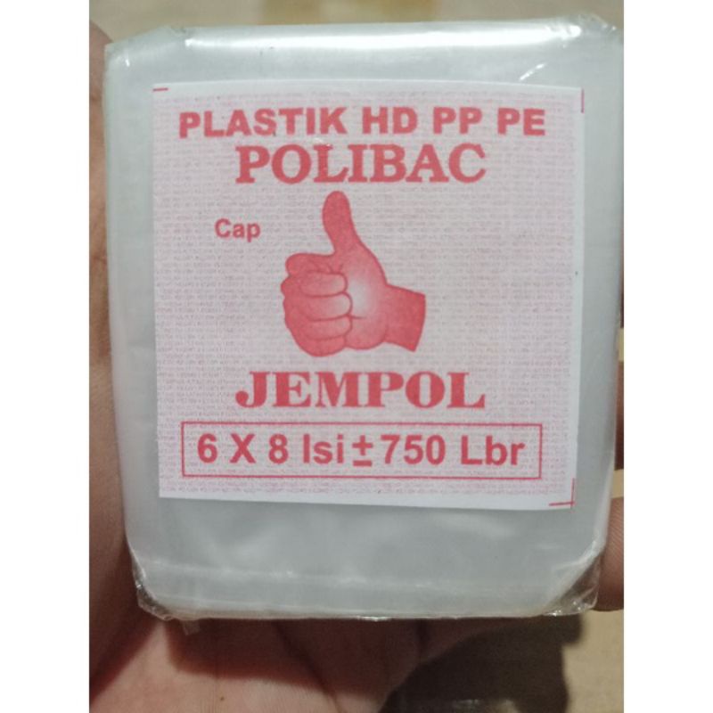 plastik POLIBAC 6x8 isi -+750biji, media semai benih cabai, tomat dll.