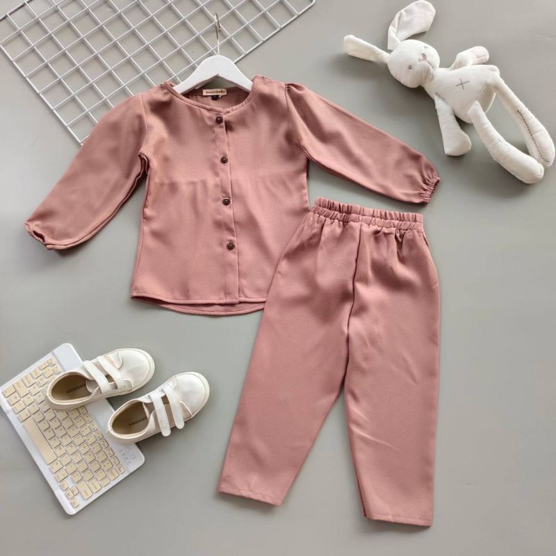 set blouse celana anak