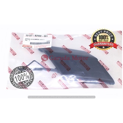 52127-BZ650-001 COVER FR BUMPER HOLE