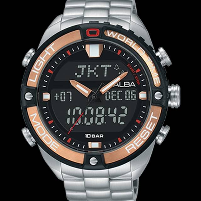 Jam Tangan Pria Alba AZ4038 Analog Digital Watch Original AZ4038X1