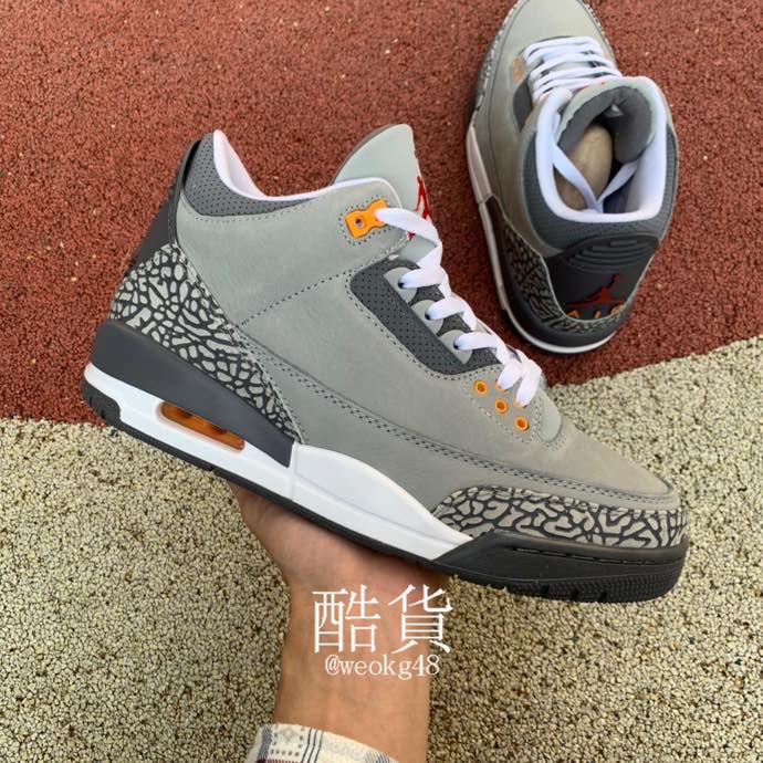 Sepatu Basket Desain Nike Air Jordan 3 Retro Cool Gray Aj 3 Wolf Ct 8532 102 Shopee Indonesia