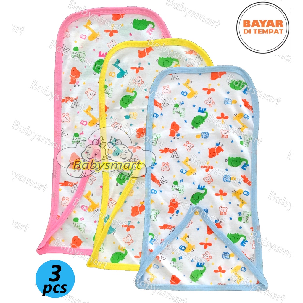 3 PCS Popok Bayi Kain Tali motif TABUR Bahan 100% Katun Adem