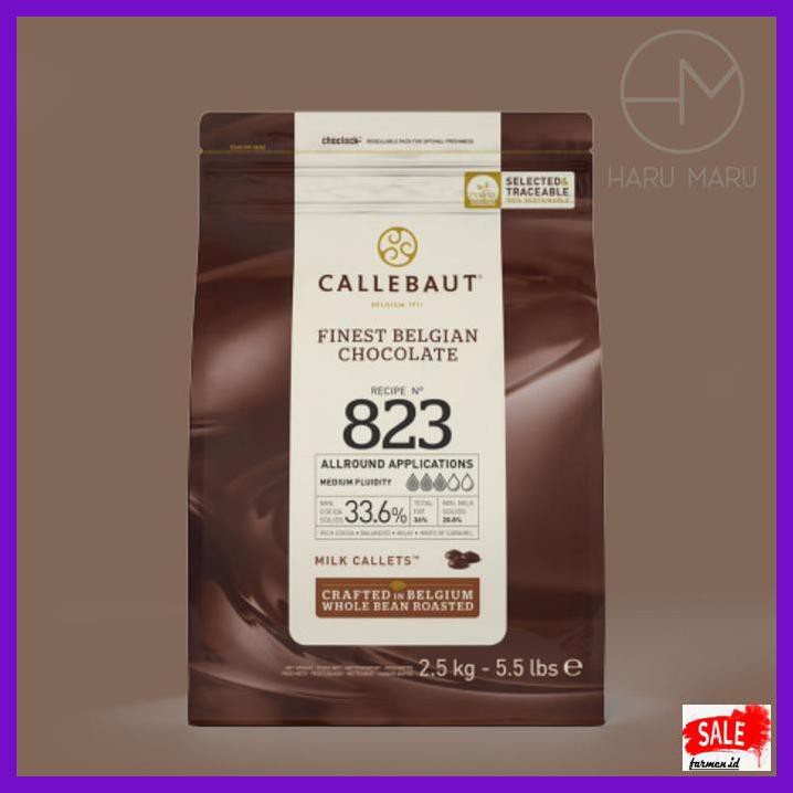 

RETLEMCOKLAT- CALLEBAUT MILK CHOCOLATE 823 REPACK 1KG -ASLII.