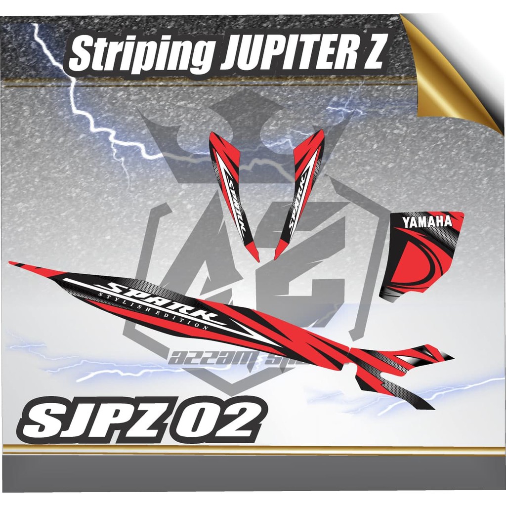 STIKER-STRIPING VARIASI JUPITER Z - STRIPING LIS BODY JUPITER Z SPARK 02