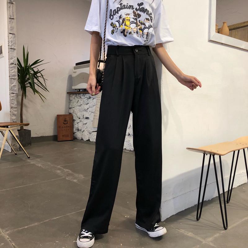 Celana Panjang Wanita High Waist Wide Leg Pants Casual Celana Panjang Wanita High Waist Wide Leg Pants Casual