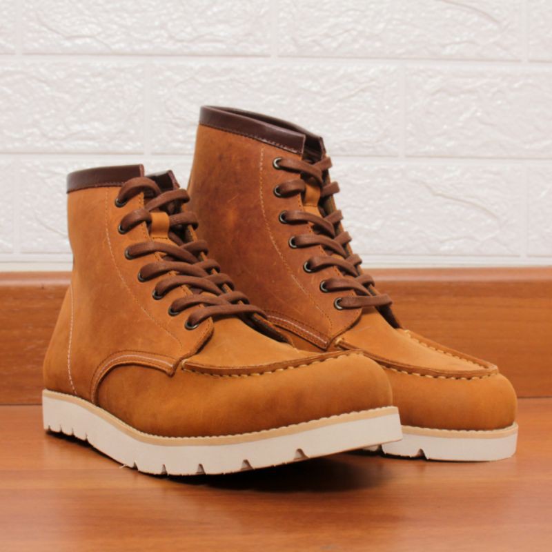 Sepatu boots pria redwing original Boston Footwear Bahan kulit Asli