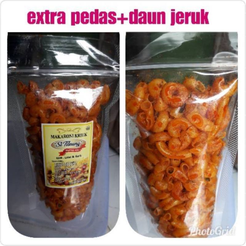 Makaroni kriuk rasa extra pedas daun jeruk 75 gram