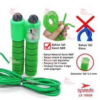 Skipping Lompat Tali Kansen Loncat Tali Digital Jump Rope Lompat Tali Speeds 021-1002B (VHJKT)